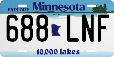 MN license plate 688LNF