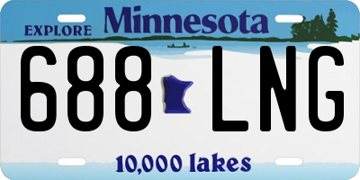 MN license plate 688LNG