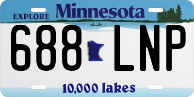 MN license plate 688LNP