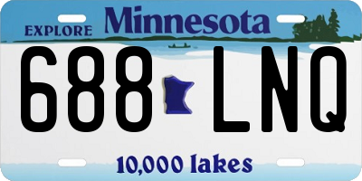 MN license plate 688LNQ