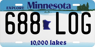 MN license plate 688LOG