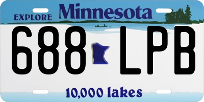 MN license plate 688LPB