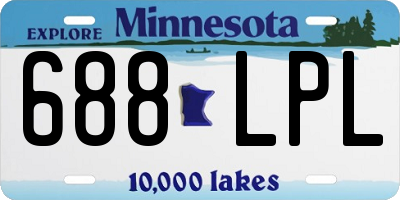 MN license plate 688LPL