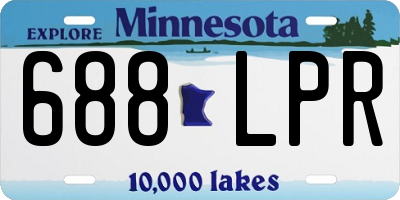 MN license plate 688LPR