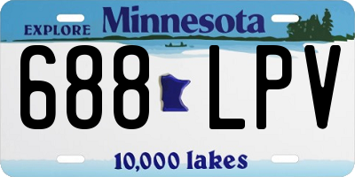 MN license plate 688LPV
