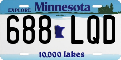 MN license plate 688LQD
