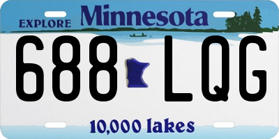 MN license plate 688LQG