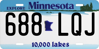 MN license plate 688LQJ