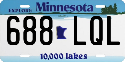 MN license plate 688LQL