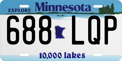 MN license plate 688LQP