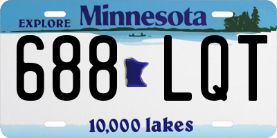 MN license plate 688LQT
