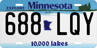 MN license plate 688LQY
