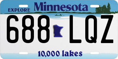 MN license plate 688LQZ