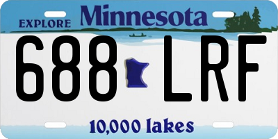 MN license plate 688LRF
