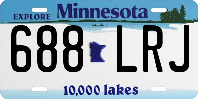 MN license plate 688LRJ