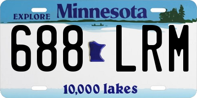 MN license plate 688LRM