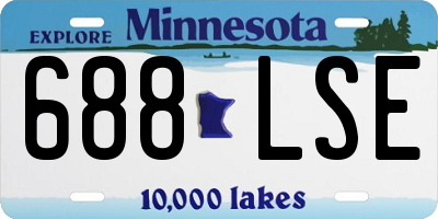 MN license plate 688LSE