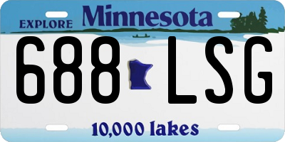 MN license plate 688LSG