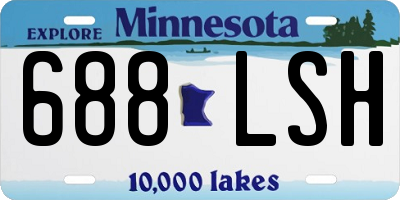 MN license plate 688LSH