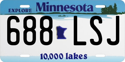 MN license plate 688LSJ