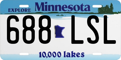 MN license plate 688LSL