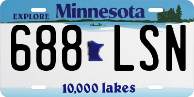 MN license plate 688LSN