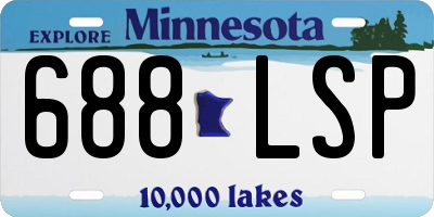 MN license plate 688LSP