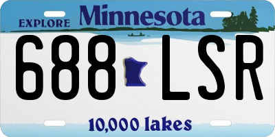 MN license plate 688LSR