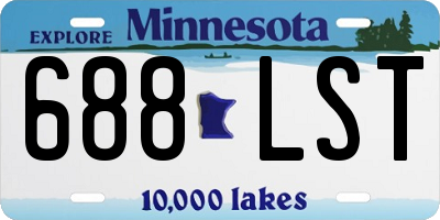 MN license plate 688LST