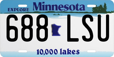 MN license plate 688LSU