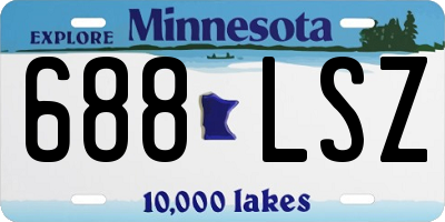 MN license plate 688LSZ
