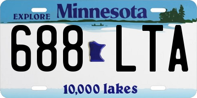 MN license plate 688LTA