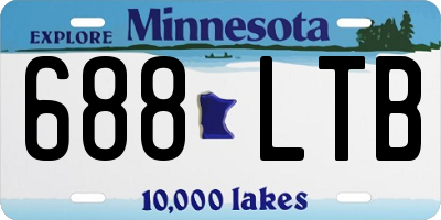 MN license plate 688LTB
