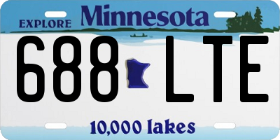 MN license plate 688LTE