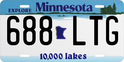 MN license plate 688LTG