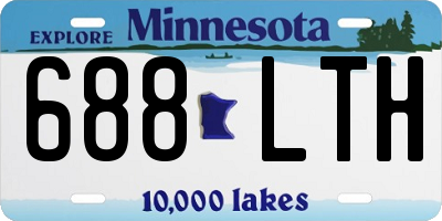 MN license plate 688LTH