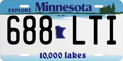 MN license plate 688LTI