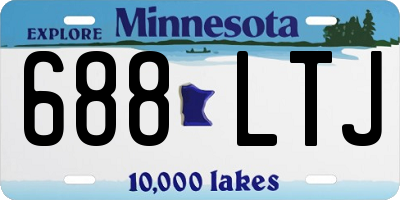 MN license plate 688LTJ