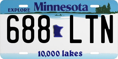 MN license plate 688LTN