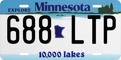 MN license plate 688LTP