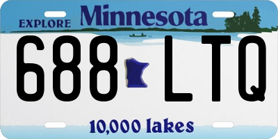 MN license plate 688LTQ