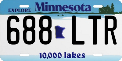 MN license plate 688LTR