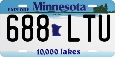 MN license plate 688LTU