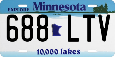 MN license plate 688LTV