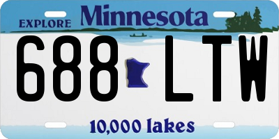 MN license plate 688LTW