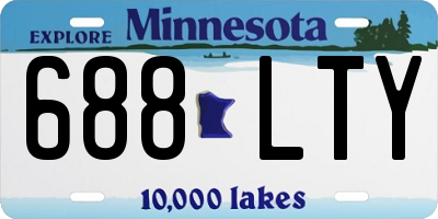 MN license plate 688LTY