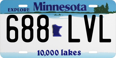 MN license plate 688LVL