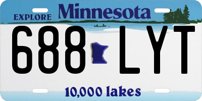 MN license plate 688LYT