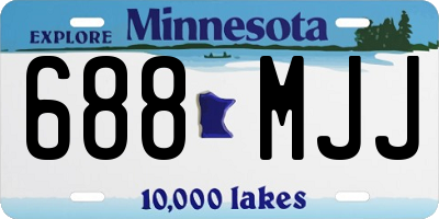 MN license plate 688MJJ