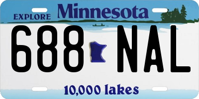 MN license plate 688NAL